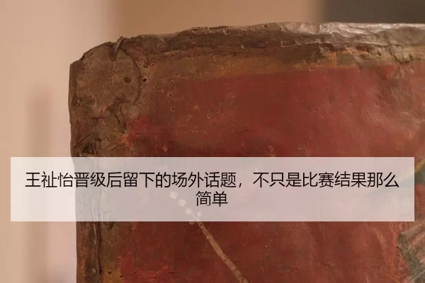 王祉怡晋级后留下的场外话题，不只是比赛结果那么简单